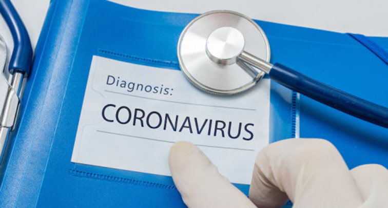 Coronavirus diagnosis concept